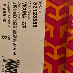 Almost new (worn once) Tory Burch chocolate brown boots